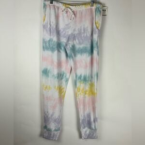 Jenni Tie-Dyed Jogger Pajama Pants